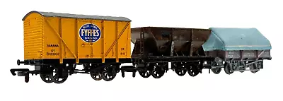 Bachmann/dapol 00 Gauge - 3 X Wagons Fyffes 24t Hopper China Clay - Unboxed • £19.95