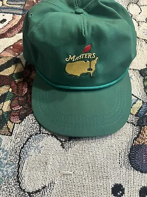 🔥 Vintage • Augusta Masters • Derby Cap Strapback Rope Hat One Size Made In USA • $60