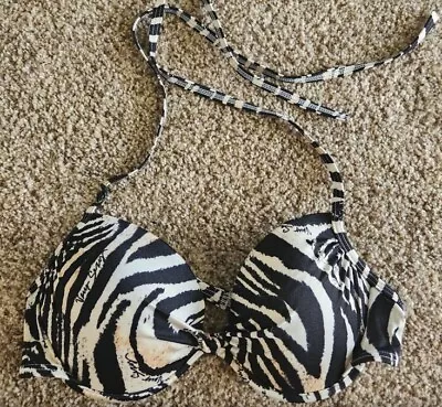 Victoria Secret Animal Print Bikini Top 36 Bombshell  • $15