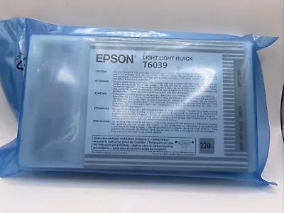 New Genuine Epson Light Black Ink Cartridge T6039 7800 9800 7880 • $79.99