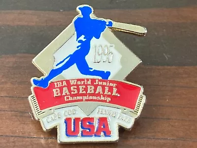 1995 IBA World Junior Baseball Championship USA Cape Cod Collector Lapel Pin • $4.77