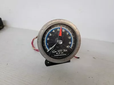 Vintage Sun Super Tach SST-801 Tachometer 10k RPM 10000 - 8-cyl Hot Rod Day 2 • $139.95