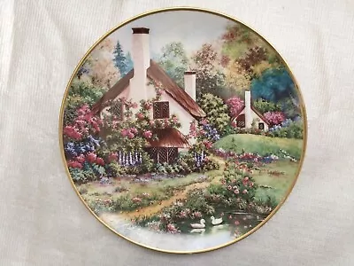 Decorative Plate  A Cozy Glen  By Violet Schwenig Wall Or Cabinet Cottagecore • $4.95