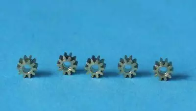 £6.99 • Buy HORNBY BRASS 5 POLE RINGFIELD MOTOR SPUR GEAR X5 10 TOOTH GEARS X9061 SPARES