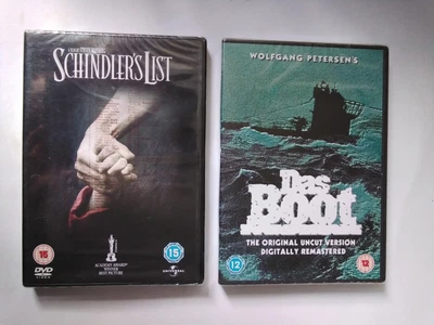 £2.99 • Buy Schindler's List / Das Boot    DVD     BOTH NEW SEALED 