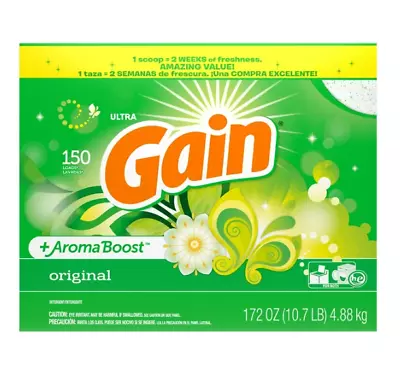 Gain Powder Laundry Detergent Original Scent 172 Oz 167 Loads • $22.94