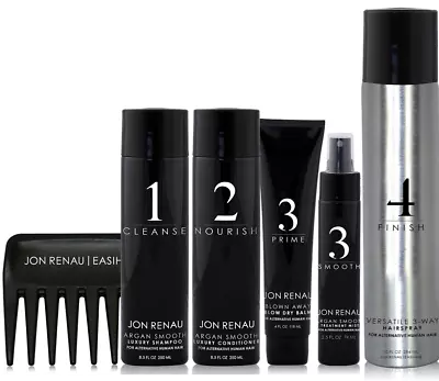 $92.99 • Buy Jon Renau Argan Smooth Alternative Human Hair Care 6pc Kit