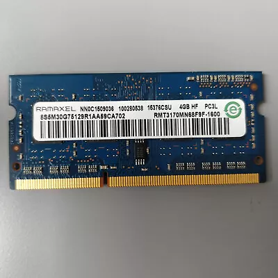 Ramaxel 4GB DDR3 PC3L-12800 1600mHz Laptop Memory Low Voltage RAM Module • £3.95