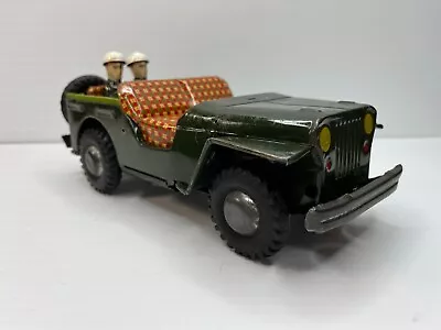 Vintage Japan  M  Tin Litho Friction Jeep M.P. - Original • $25