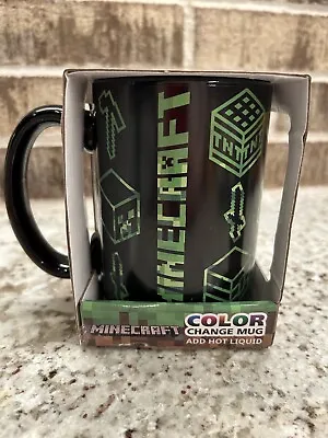 Zak Designs Minecraft Color Changing Coffee Tea Mug 15 Oz. Black/Green  • $24.95