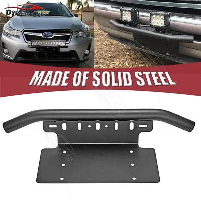 Universal Bull Bar Bumper License Plate Bracket Led Light Bar For SUV Truck Car • $24.99