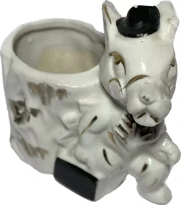 Vtg Animal Donkey Figurine Toothpick Holder Ceramic Hand Painted Made Japan • $4.12