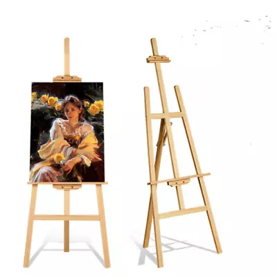 Studio Wooden Easel Display Art Craft Artist Cafe Wedding Painting Stand Ajust • £10.99