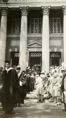 PP180 Vtg Photo GRADUATION CAP GOWN WEBSTER HALL DARTMOUTH COLLEGE C 1920's • $7.50