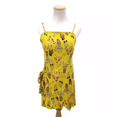 NWT Zaful Yellow Floral Print Dress In Size 4 • $15