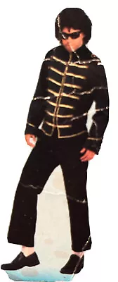 $26 • Buy Michael Jackson L MILITARY STYLE JACKET Black Gold Buttons Straps Costume Coat L