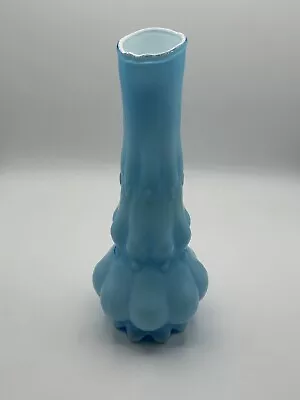 Vintage MCM Pastel Blue Vase With White Interior • $32