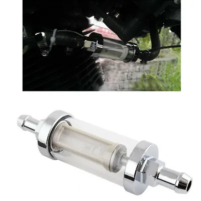 1PC 8mm 5/16'' Fuel Filter Motorcycle Fuel Gas Filter Petrol Diesel Inline Tube • $10.96