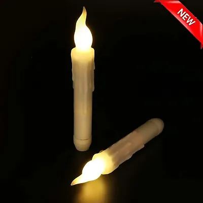 £10.85 • Buy Taper Candles With 6 Hours Timer,  2pcs AA Battery Operated LED Flameless