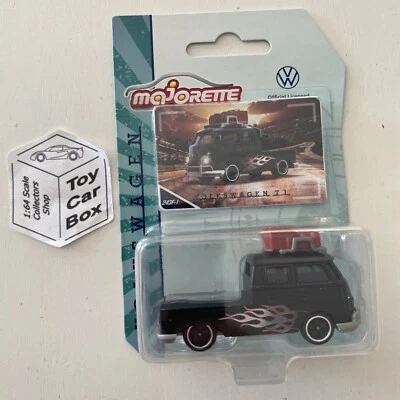 $5.74 • Buy MAJORETTE Volkswagen VW T1 Bus Flat-bed (1/64* Premium Edition - Black) D72