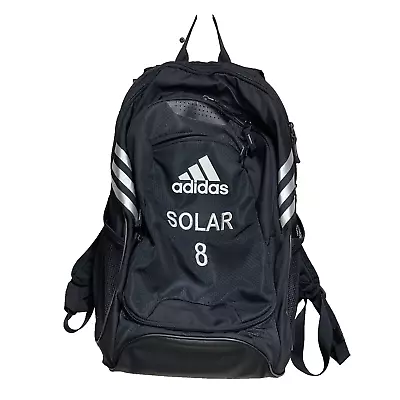 ADIDAS TEAM SOCCER BACKPACK BAG Black Sport Ball Pouch Cleats Section #8 • $19.88