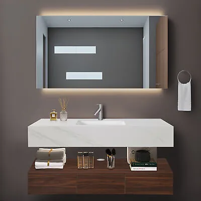 47 In Bathroom Vanity Floating Storage Cabinet W/ Ceramic Basin Sink & 3 Drawers • $391.99