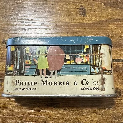 Vintage Phillip Morris Brand POCKET Tobacco TIN Empty • $9