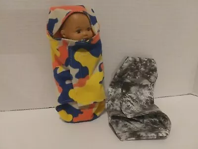 8  Doll Clothes Handmade To Fit American Girl 8  Baby Doll- 2 Swaddle     L53 • $6.99
