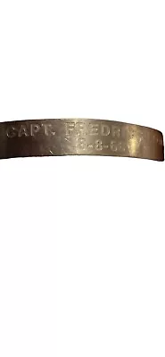 Vintage VIVA ￼Steel ￼Bracelet 1966 Vietnam Captain Frederick Flom 8-8-￼66 Old • $40