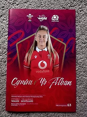 Wales V Scotland 2024 Guinness Women’s Six 6 Nations Rugby Union Programme 23/3 • £12