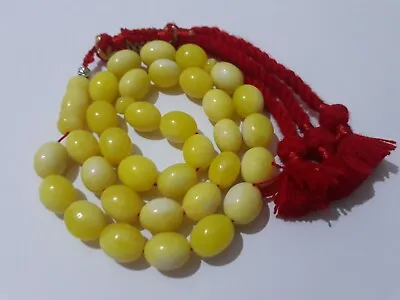 Poland Kahraman Amber Dust 33 Islamic Prayer Beads Misbah Tasbih Komboloi Rosary • $46