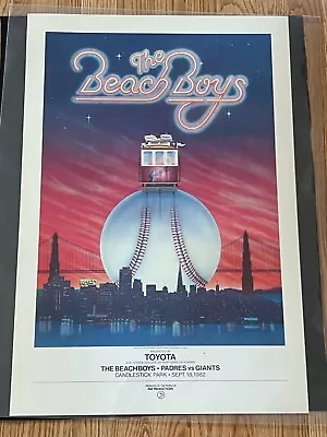 £124.19 • Buy Beach Boys Concert Poster Candlestick Park San Francisco Giants San Diego Pardre