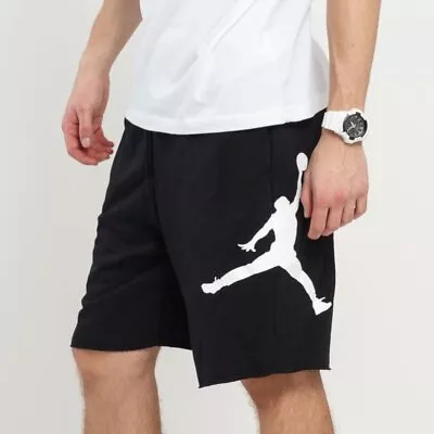 Nike Jordan ESS Fleece HBR Jumpman Air Shorts AQ3115 010 Black Mens Sz S-XXL NEW • $31.88