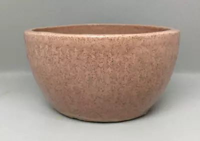 RARE PINK Zanesville Stoneware Company ZSC Speckled Ribbed Bowl Vase ~ 4405 • $20