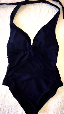 J Crew Swim 4 Twist Halter One Piece E8059 Black NWT $110 • $39.95