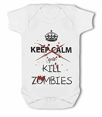 £7.99 • Buy Dont Keep Calm And Kill Zombies - Baby Vest By BWW Print Ltd