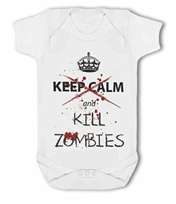 £7.99 • Buy Dont Keep Calm And Kill Zombies - Baby Vest By BWW Print Ltd