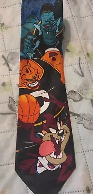 Vintage 1996 Space Jam Taz Monstars  Men's Necktie Michael Jordan 90's Retro • $9.89