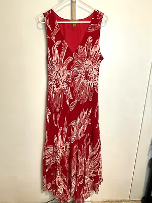Red Sparkle Maxi Dress By Midnight Velvet Women's Size XL Party Evening Gown • $24.97