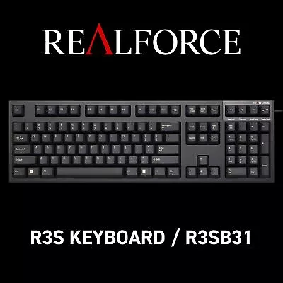 Topre REALFORCE R3S Keyboard R3SB31 USB US ANSI 45g Black • $353.63