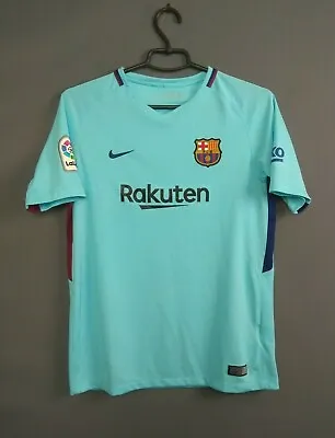 Barcelona Jersey 2017 2018 Away Kids Boys 13-15 Shirt Nike 847386-484 Ig93 • $25.49