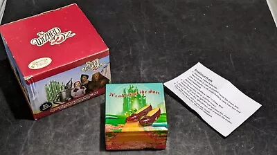 San Francisco Music Box Co Wizard Of Oz Ruby Slipper Musical Jewelry Box WORKS • $27.99