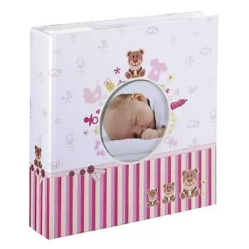 Baby GIRL Pink Photo Album For 200 Photos With A Size Of 10x15cm / 4x6” • £13.52