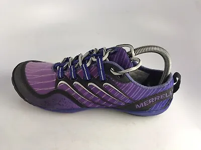 Merrell Womens Barefoot Lithe Glove Trail Running Shoes Purple J89510 Sz 7 US • $25.49