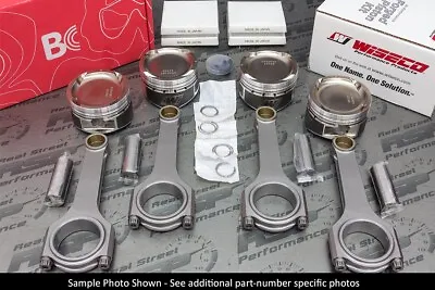 Wiseco Pistons Brian Crower H Beam Rods Civic Si B16 B16A B16A2 81.25mm 8.84:1 • $1254.50