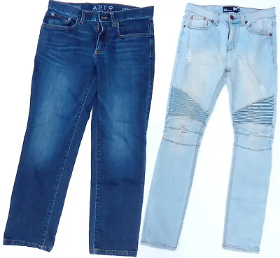 Lot :  2 Mens  30X30 Jeans :  1 RSQ  Skinny Tapered  And  1 Apt.9 Straight Flex • $8.99