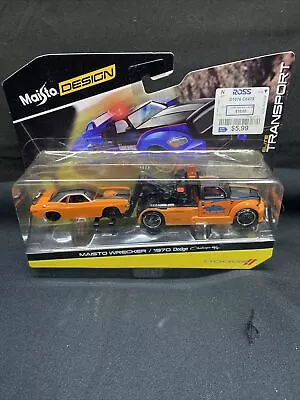 Maisto Design Elite Transport ORANGE Wrecker 1970 Dodge Challenger R/T 2016 • $24.99