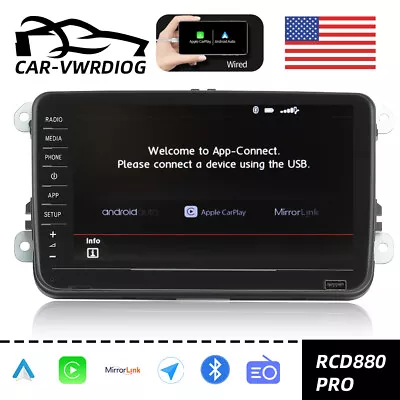 Carplay Radio 8  RCD880 Android Auto RCD330 360 PRO For PQ VW Golf Jetta Passat • $254.99