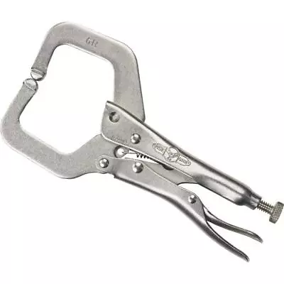 (5)-Irwin Vise-Grip 6  Long 2  Jaw Capacity Locking C-Clamp 17 • $99.59