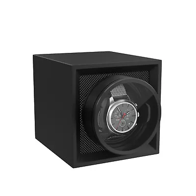 Automatic Single Watch Winder Wood Display Watch Case With Quiet Mabuchi Motor • $49.99